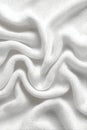 Elegant White Cotton Texture Soft Draping Sheet Pattern with Natural Crumpled Weave Background Royalty Free Stock Photo