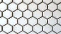 Elegant White Hexagonal Tile Pattern with Subtle 3D Raised Effect Royalty Free Stock Photo