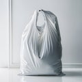 Elegant white plastic bag with zipper seal exudes sophistication and practicality