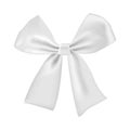 Elegant white ribbon bow