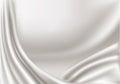 Elegant white silk texture. Vector