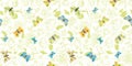 Elegant wildlife botanical peony butterfly pattern.