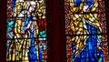 Window shot in a funeral chapel