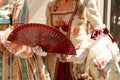 elegant woman with an ancient ceremonial dress Royalty Free Stock Photo