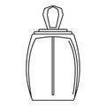 Elegant woman perfume bottle icon, outline style Royalty Free Stock Photo