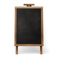 Elegant Wooden Frame Blackboard for Restaurant Menu. Generative ai