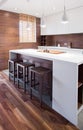 Elegant wooden kitchen interior