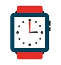 elegant wristwatch isolated icon design