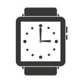 elegant wristwatch isolated icon design