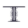 Elegant wrought iron table icon