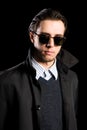 Elegant young man in sunglasses Royalty Free Stock Photo