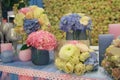 Elegantly decorated table with candles and flowers