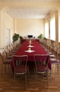 Elegantly designed banquet hall Royalty Free Stock Photo