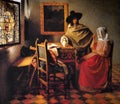 The Wine Glass is a painting by Johannes Vermeer, created c. 1660, now in the GemÃ¤ldegalerie, Berlin.