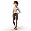 Elegantly Formal 3d Female Character Animation: Harper In Blouse