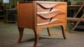 Elegantly Formal Mahogany Dresser With Unique Leg Design