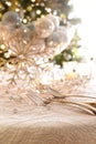 Elegantly lit holiday table