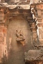 Elegantly sculptured dancing girl at Ellora Caves