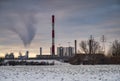 zeran heat and power plant in warsaw Royalty Free Stock Photo