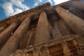 Element of Bacchus temple at the Roman ancient ruins of Baalbek, Lebanon Royalty Free Stock Photo