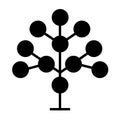 Element of bio engineering symbol. phylogenetic sign. flat style