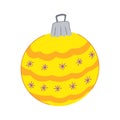 element christmas ball cartoon vector illustration