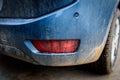 Element of dirty car side Royalty Free Stock Photo