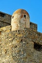 Element fortification of castle Dragone in Camogli Royalty Free Stock Photo