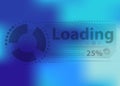 Element of game loading. Vector.