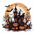 Element glowing wallpaper halloween party halloween candy background cute wallpapers halloween haunted house background