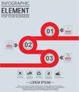 Element for infographi template geometric figure circle for web