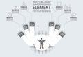 Element for infographi template geometric figure stiker for web