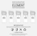 Element for infographi template geometric figure stiker for web