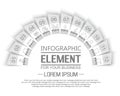 Element for infographi template geometric figure stiker for web