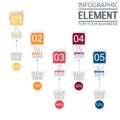 Element for infographi template geometric figure stiker for web