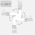 Element for infographi template geometric figure for web