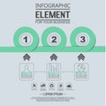 Element for infographic chart template geometric figure overlapping circles Royalty Free Stock Photo