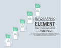 Element for infographic template stikers number option for web Royalty Free Stock Photo