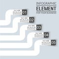 Element for infographic template stikers number option for web Royalty Free Stock Photo
