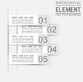 Element for infographic template stikers number option for web Royalty Free Stock Photo