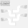 Element for infographic template stikers number option for web Royalty Free Stock Photo