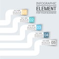 Element for infographic template stikers number option for web Royalty Free Stock Photo