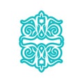 Element of Kazakh ornament. Traditional sign in Kazakhstan