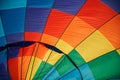 Element of the outer surface of a multicolor balloon. Rainbow colors and pride flag. Diversity and freedom
