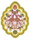 Element of the Persian rug- Lemon