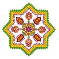 Element of the Persian rug - Octagonal Star