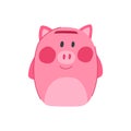 element piggy bank cartoon vector illustration Royalty Free Stock Photo