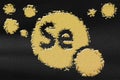 Element Se Selenium, Mineral Vitamin complex dietary supplement Royalty Free Stock Photo