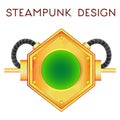 Element in steampunk style