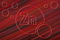 Element Zn Zinc, Mineral Vitamin complex dietary supplement